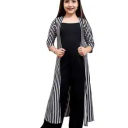 Women Striped Front-Open Shrug-image-20