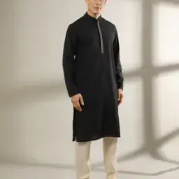 Slim Fit Kurta with Insert Pocket-image-79