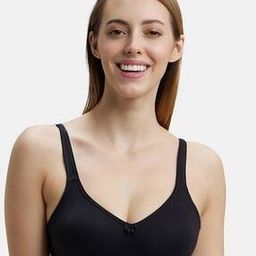 1250 Wirefree Non-Padded Super Combed Cotton Elastane Stretch Full Coverage Everyday Bra with Contoured Shaper Panel and Adjustable Straps-picture-45