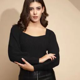 Women Ribbed Pullover-image-19