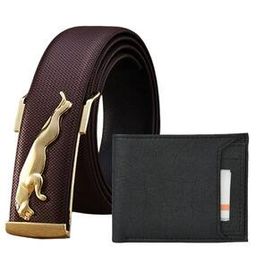 Leather Belt with Bi-Fold Wallet-image-8