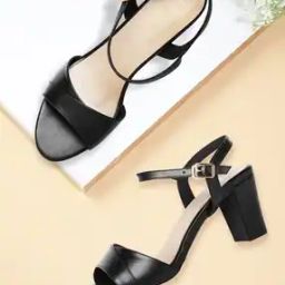 Open-Toe Slip-On Heeled Sandals-image-65