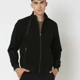 Men Regular Fit Bomber Jacket-picture-12