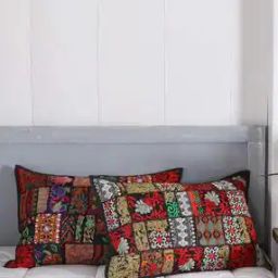 Cotton Embroidery Patchwork Pillow Covers 24" x 16" Inch-48
