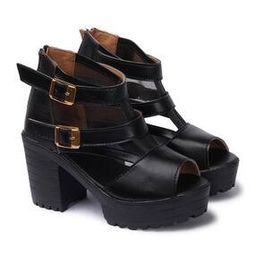 Women Ankle-Length Boots with Buckle-Closure-image-39