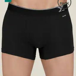 Pack of 2 Logo Print Trunks with Elasticated Waistband-36