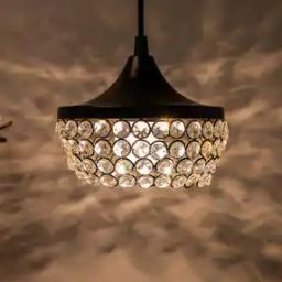 Crystal Embellished Goblet Shaped Ceiling Lamp-image-4