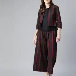 Women Striped 3-Piece Set-image-42
