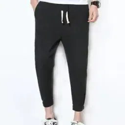 Straight Track Pants with Drawstring Waist-37