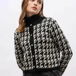 styli WomenChecks Cardigan-picture-37
