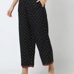 Women Geometric Print Palazzos with Insert Pockets-picture-11