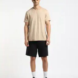 Pull-On Shorts in Textured Fabric-image-71