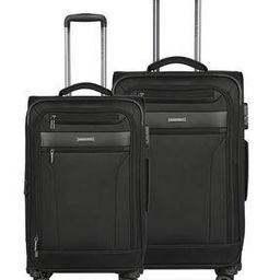 Pack of 2 Striped Luggage Bags with umber Lock-image-68