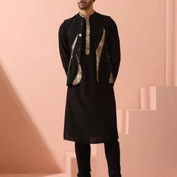 Men Regular Fit Nehru jacket-image-77