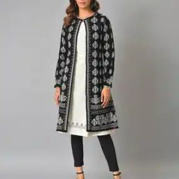 Women Floral Print Round-Neck Reversible Cardigan-picture-8