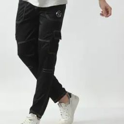 Men Slim Fit Flat-Front Cargo Pants-image-73