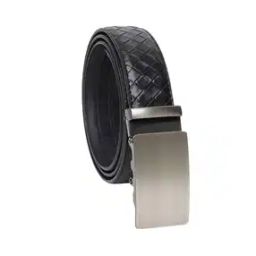 Basket Weave Belt with Box Buckle Closure-picture-31