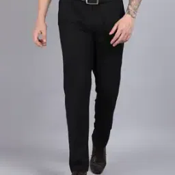 Flat-Front Trousers with Insert Pockets-image-42