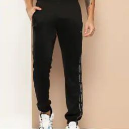 Men Typographic Print Joggers with Insert Pockets-picture-5
