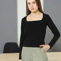 Women Square-Neck Regular Fit T-Shirt-image-59