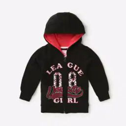 Zip-Front Hoodie with Typography-picture-51