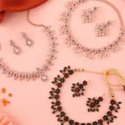 Women Necklace & Earrings Jewellery Set-image-75