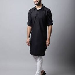 Long Kurta with Patch Pocket-52