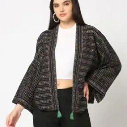 Women Woven Front-Open Shrug-25
