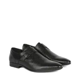 Men Croc Pattern Monks with Buckle Fastening-image-36