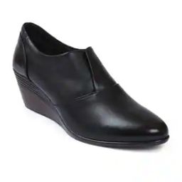 Round-Toe Wedge Heeled Shoes-6