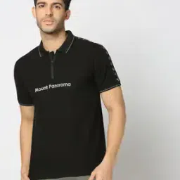 Men Printed Regular Fit Polo T-Shirt-image-93