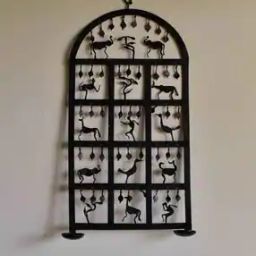 Iron Tribal Forest Tealight Holder Wall Lamp-36