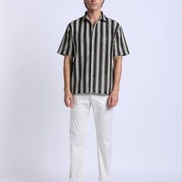Men Geometric Print Regular Fit Shirt-6