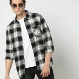 Men Checked Relaxed Fit Shirt-image-36