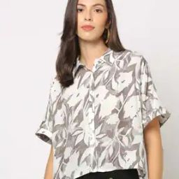 Women Printed Boxy Fit Shirt-image-76
