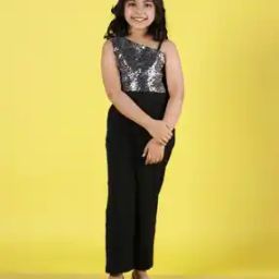 Girls Embellished Top & Pants Set-image-80