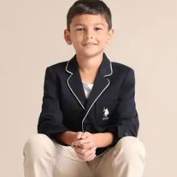 Boys Textured Blazer-6