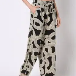 Women Printed Regular Fit Palazzos-image-6