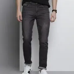 Lightly Washed Slim Fit Jeans-image-79