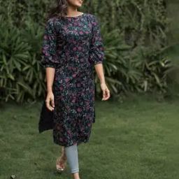Women Muslin Printed Kurti-10