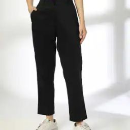 Women Straight Fit Flat-Front Pants-image-33