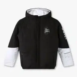 Boys Quilted Regular Fit Hooded Puffer Jacket-51