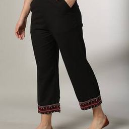 Women Pants with Embroidered Hemline-image-32