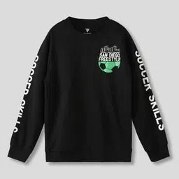 kb team spirit Boys Typographic Print Regular Fit Sweatshirt-picture-26