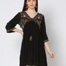 Women Embroidered A-Line Tunic-image-19