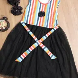 Striped Fit & Flare Dress-picture-24
