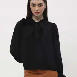 Women Top with Neck Tie-Up-image-2
