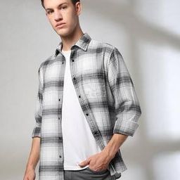 Men Checked Relaxed Fit Shirt-image-11