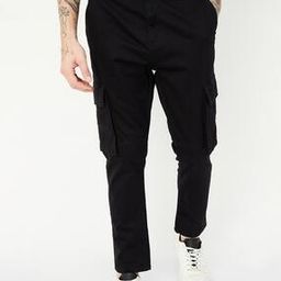 Men Carrot Fit Cargo Pants-image-71