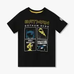 Boys Batman Print Regular Fit T-Shirt-image-28